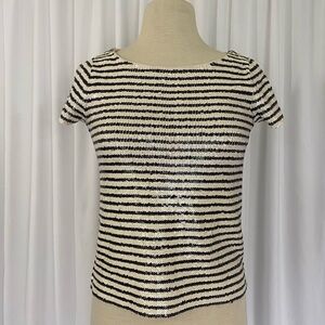 J. Crew Sequin Striped Tee
